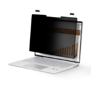Picture of StarTech.com 14-inch 16:9 Flip-Over Privacy Screen with Touch, Anti-Glare Privacy Filter, Laptop Monitor Screen Protector with 51% Blue Light Reduction
