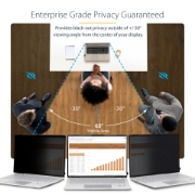 Picture of StarTech.com 14-inch 16:9 Flip-Over Privacy Screen with Touch, Anti-Glare Privacy Filter, Laptop Monitor Screen Protector with 51% Blue Light Reduction
