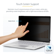 Picture of StarTech.com 14-inch 16:9 Flip-Over Privacy Screen with Touch, Anti-Glare Privacy Filter, Laptop Monitor Screen Protector with 51% Blue Light Reduction