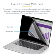 Picture of StarTech.com 15-inch MacBook Air 2023 Laptop Privacy Screen, Removable and Reversible Anti-Glare Privacy Filter, Magnetic Laptop Screen Protector w/ 51% Blue Light Reduction