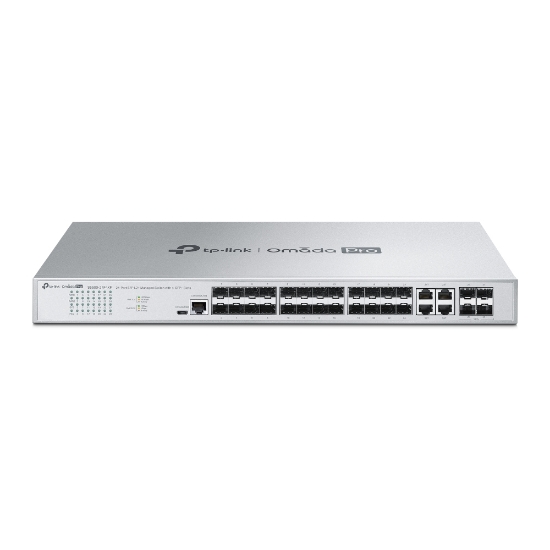 Picture of TP-Link Omada Pro 24-Port SFP L2+ Managed Switch with 4 SFP+ Slots