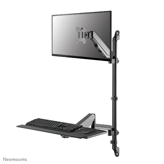 Picture of Neomounts WL90-325BL1 Sit-stand workstation wall 17-32" - gas spring