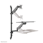 Picture of Neomounts WL90-325BL1 Sit-stand workstation wall 17-32" - gas spring