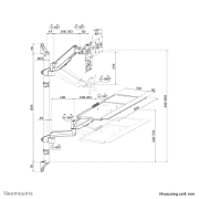Picture of Neomounts WL90-325BL1 Sit-stand workstation wall 17-32" - gas spring