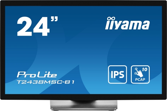 Picture of iiyama ProLite T2438MSC-B1 computer monitor 60.5 cm (23.8") 1920 x 1080 pixels Full HD LED Touchscreen Black