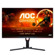 Picture of AOC G3 U32G3X/BK LED display 80 cm (31.5") 3840 x 2160 pixels 4K Ultra HD Black, Red