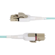 Picture of StarTech.com 5m (16.4ft) LC to LC (UPC) OM4 Switchable Fiber Optic Cable 50/125µm, 100G, Toolless Polarity Switching, Low Insertion Loss - LSZH Fiber Jumper Cord