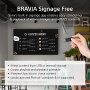 Picture of Sony FW-50EZ20L Signage Display Digital signage flat panel 127 cm (50") LED Wi-Fi 350 cd/m² 4K Ultra HD Black Android 16/7