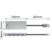 Picture of ACT USB-A hub 3.0, 4 port USB-A
