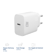 Picture of ACT USB-C Charger 35W with Power Delivery PPS and GaNFast