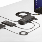 Picture of StarTech.com 5G7AINDRM-USB-A-HUB interface hub USB 3.2 Gen 1 (3.1 Gen 1) Type-B 5000 Mbit/s Black