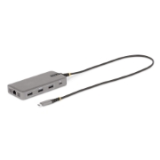 Picture of StarTech.com USB-C Triple Monitor Multiport Adapter, Dual 4K 60Hz + 4K 30Hz HDMI & DisplayPort, 3-Port USB 10Gbps Hub, 100W PD Pass-Through, GbE, Travel Dock, Windows & ChromeOS