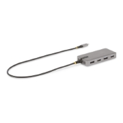 Picture of StarTech.com USB-C Triple Monitor Multiport Adapter, Dual 4K 60Hz + 4K 30Hz HDMI & DisplayPort, 3-Port USB 10Gbps Hub, 100W PD Pass-Through, GbE, Travel Dock, Windows & ChromeOS