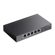 Picture of TP-Link TL-SG1005P-PD network switch Gigabit Ethernet (10/100/1000) Power over Ethernet (PoE) Black