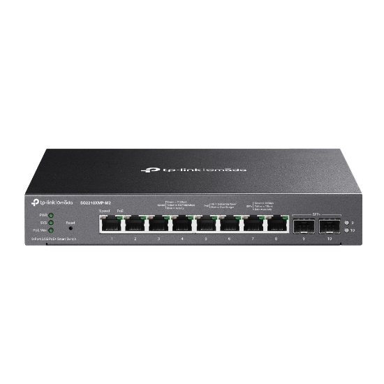 Picture of TP-Link Omada 8-Port 2.5GBASE-T and 2-Port 10GE SFP+ Smart Switch with 8-Port PoE+