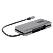 Picture of StarTech.com 4-Port USB-C Hub, 4x USB-C Ports, USB 3.2 Gen 2 (10Gbps) - Portable USB C Hub with 100W Power Delivery Pass-Through - USB Type C Hub w/ 12.6in/32cm Wrap-Around Cable