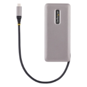 Picture of StarTech.com 4-Port USB-C Hub, 4x USB-C Ports, USB 3.2 Gen 2 (10Gbps) - Portable USB C Hub with 100W Power Delivery Pass-Through - USB Type C Hub w/ 12.6in/32cm Wrap-Around Cable