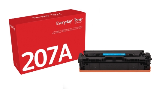 Picture of Everyday ™ Cyan Toner by Xerox compatible with HP 207A (W2211A), Standard capacity
