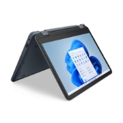 Picture of Lenovo 300w Yoga Gen 4 Intel® N N100 Hybrid (2-in-1) 29.5 cm (11.6") Touchscreen HD 4 GB LPDDR5-SDRAM 128 GB SSD Wi-Fi 6 (802.11ax) Windows 11 Pro Academic Belgian Grey