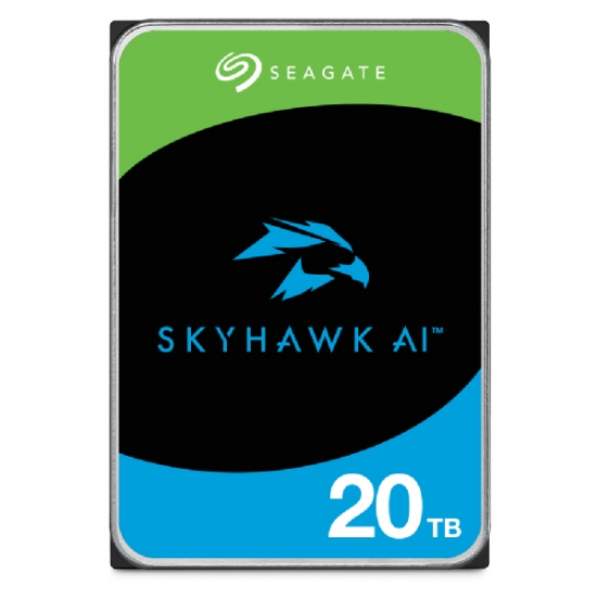 Picture of Seagate SkyHawk AI internal hard drive 20 TB 7200 RPM 512 MB 3.5" Serial ATA III