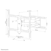 Picture of Neomounts WL40S-950BL18 Heavy duty wall mount 55-110" - full motion