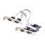 Picture of StarTech.com 4-Port Serial PCIe Card, Quad-Port PCI Express to RS232/RS422/RS485 (DB9) Serial Card, Low-Profile Bracket Incl., 16C1050 UART, Windows/Linux, TAA Compliant - Level-4 ESD Protection