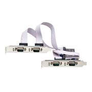 Picture of StarTech.com 4-Port Serial PCIe Card, Quad-Port PCI Express to RS232/RS422/RS485 (DB9) Serial Card, Low-Profile Bracket Incl., 16C1050 UART, Windows/Linux, TAA Compliant - Level-4 ESD Protection