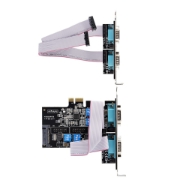 Picture of StarTech.com 4-Port Serial PCIe Card, Quad-Port PCI Express to RS232/RS422/RS485 (DB9) Serial Card, Low-Profile Bracket Incl., 16C1050 UART, Windows/Linux, TAA Compliant - Level-4 ESD Protection
