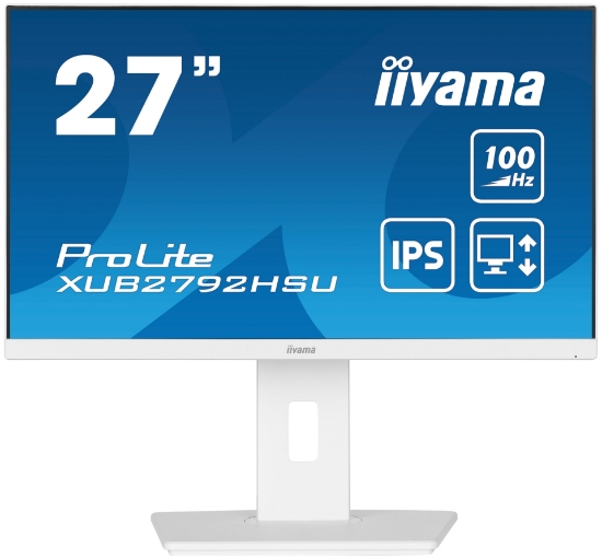 Picture of iiyama ProLite XUB2792HSU-W6 LED display 68.6 cm (27") 1920 x 1080 pixels Full HD White
