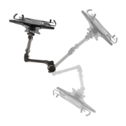 Picture of StarTech.com Laptop Desk Mount - Monitor and Laptop Mount - Displays up to 34in (8kg/17.6lb) & Laptops (4.5kg/9.9lb) - Articulating VESA Laptop Tray Arm - Clamp / Grommet Mount