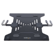 Picture of StarTech.com Laptop Desk Mount - Monitor and Laptop Mount - Displays up to 34in (8kg/17.6lb) & Laptops (4.5kg/9.9lb) - Articulating VESA Laptop Tray Arm - Clamp / Grommet Mount