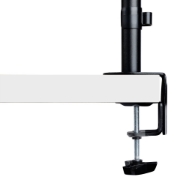 Picture of StarTech.com Laptop Desk Mount - Monitor and Laptop Mount - Displays up to 34in (8kg/17.6lb) & Laptops (4.5kg/9.9lb) - Articulating VESA Laptop Tray Arm - Clamp / Grommet Mount