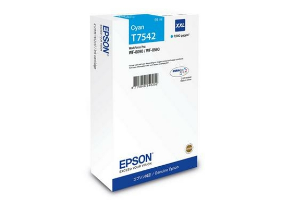 Picture of Epson T7542 ink cartridge 1 pc(s) Original Ultra High Yield Cyan