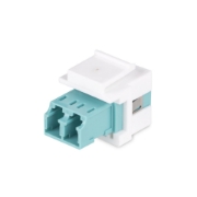 Picture of StarTech.com LC to LC Coupler, LC Fiber Coupler, LC/UPC Keystone Jack, Duplex Fiber Optic LC Keystone Coupler for Patch Panel