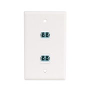 Picture of StarTech.com LC to LC Coupler, LC Fiber Coupler, LC/UPC Keystone Jack, Duplex Fiber Optic LC Keystone Coupler for Patch Panel