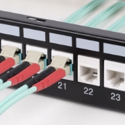 Picture of StarTech.com LC to LC Coupler, LC Fiber Coupler, LC/UPC Keystone Jack, Duplex Fiber Optic LC Keystone Coupler for Patch Panel