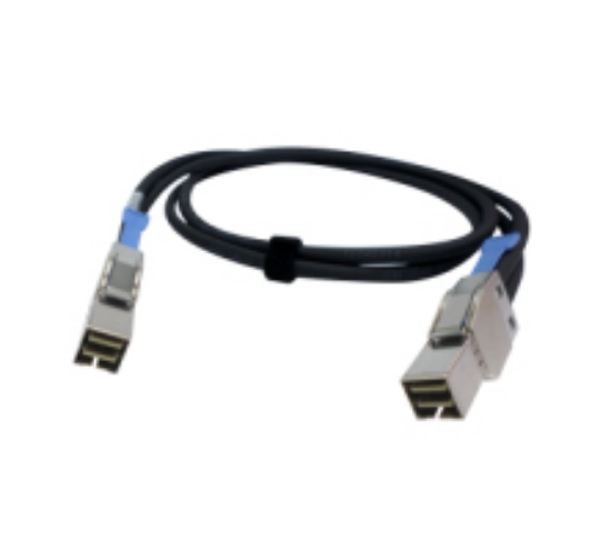 Picture of QNAP CAB-PCIE10M-8644-4X Serial Attached SCSI (SAS) cable 1 m Black