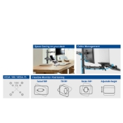 Picture of ACT Monitor arm 32", laptop mount, 1 monitor