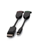Picture of C2G Universal 4K HDMI® Dongle Adapter Ring with Color Coded DisplayPort™ and USB-C®