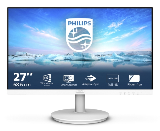 Picture of Philips V Line 271V8AW/00 computer monitor 68.6 cm (27") 1920 x 1080 pixels Full HD LCD White