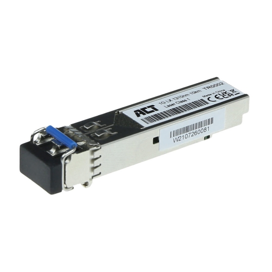 Picture of ACT SFP LX transceiver coded for open platform / uncoded / generic