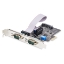Picture of StarTech.com 2-Port Serial PCIe Card, Dual-Port PCI Express to RS232/RS422/RS485 (DB9) Serial Card, Low-Profile Brackets Incl., 16C1050 UART, Windows/Linux, TAA Compliant - Level-4 ESD Protection