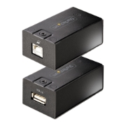 Picture of StarTech.com 150m (492ft) USB 2.0 Extender over Cat5e/Cat6 Ethernet Cable, Externally Powered USB Extender via RJ45/Network Cable, USB Over Ethernet Cable Extender/Adapter