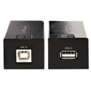Picture of StarTech.com 150m (492ft) USB 2.0 Extender over Cat5e/Cat6 Ethernet Cable, Externally Powered USB Extender via RJ45/Network Cable, USB Over Ethernet Cable Extender/Adapter