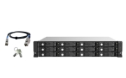 Picture of QNAP TL-R1220Sep-RP HDD/SSD enclosure Black, Grey 2.5/3.5"