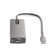 Picture of StarTech.com 3-Port USB-C Hub with 2.5 Gbps Ethernet and 100W Power Delivery Pass-Through Port, USB 3.2 10Gbps, 2x USB-A/1x USB-C, Portable USB Type-C Adapter Hub