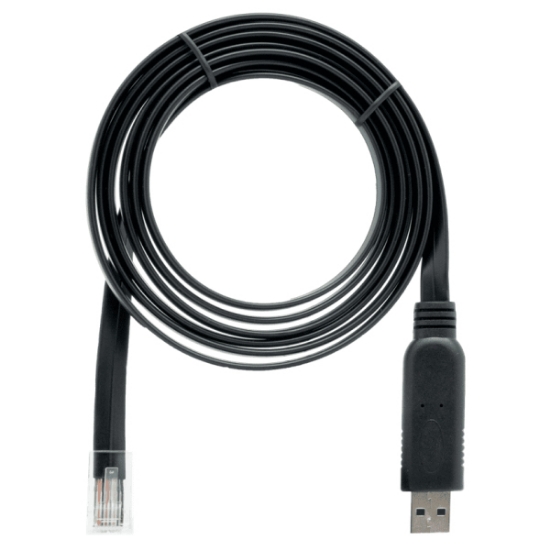 Picture of QNAP CAB-CONSOLE-URJ45-1M8 USB cable 1.8 m RJ-45 USB A Black