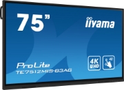 Picture of iiyama TE7512MIS-B3AG Signage Display Kiosk design 190.5 cm (75") LCD Wi-Fi 400 cd/m² 4K Ultra HD Black Touchscreen Built-in processor Android 11 24/7