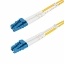 Picture of StarTech.com 5m (16.4ft) LC to LC (UPC) OS2 Single Mode Duplex Fiber Optic Cable, 9/125µm, 100G, Bend Insensitive, Low Insertion Loss - LSZH Fiber Jumper Cord