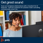 Picture of POLY Blackwire 5220 Stereo USB-C Headset +3.5mm Plug +USB-C/A Adapter